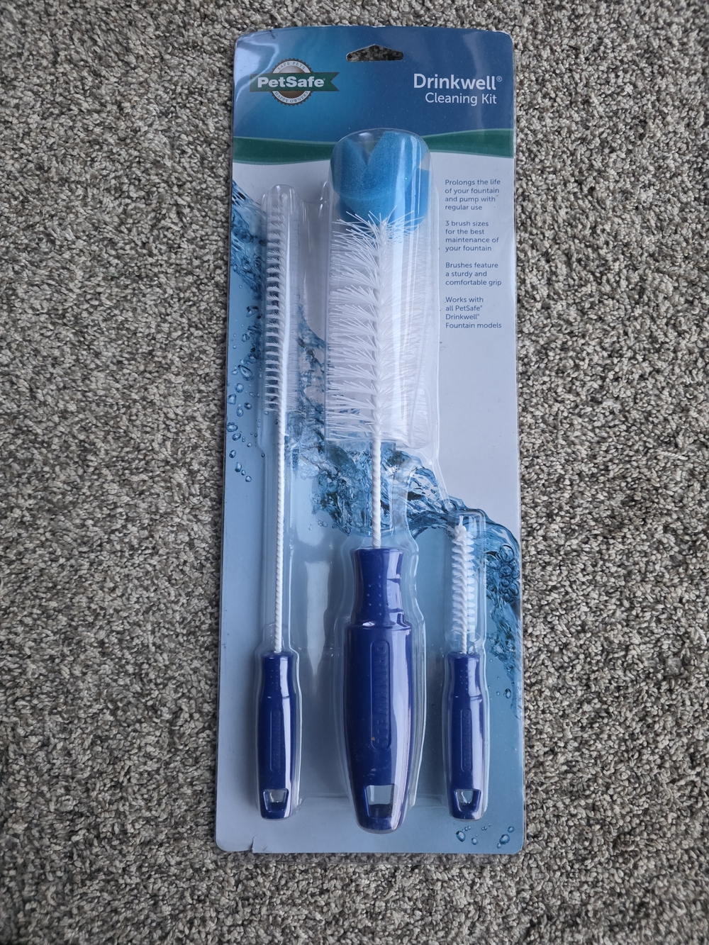 PetSafe Drinkwell Cleaning Brush Set - Blue & White